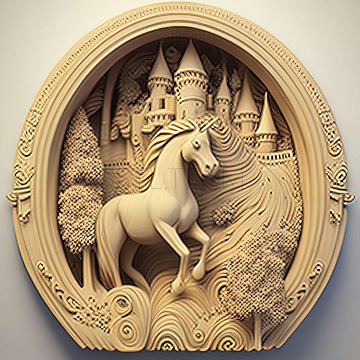 3D model The Secret of the Unicorn Castle game (STL)